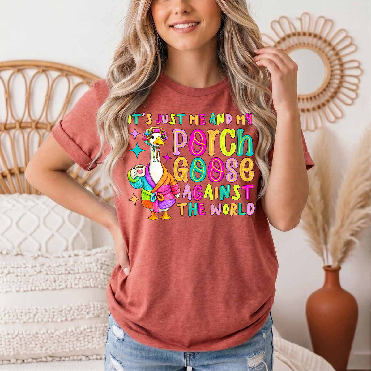 Me and My Porch Goose Against the World Graphic Tee