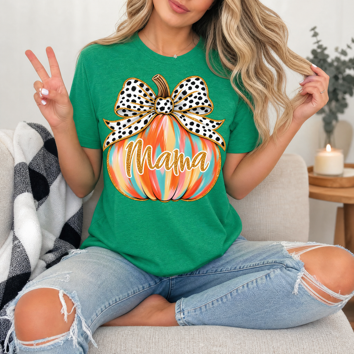 Mama Pumpkin Premium Graphic Tee