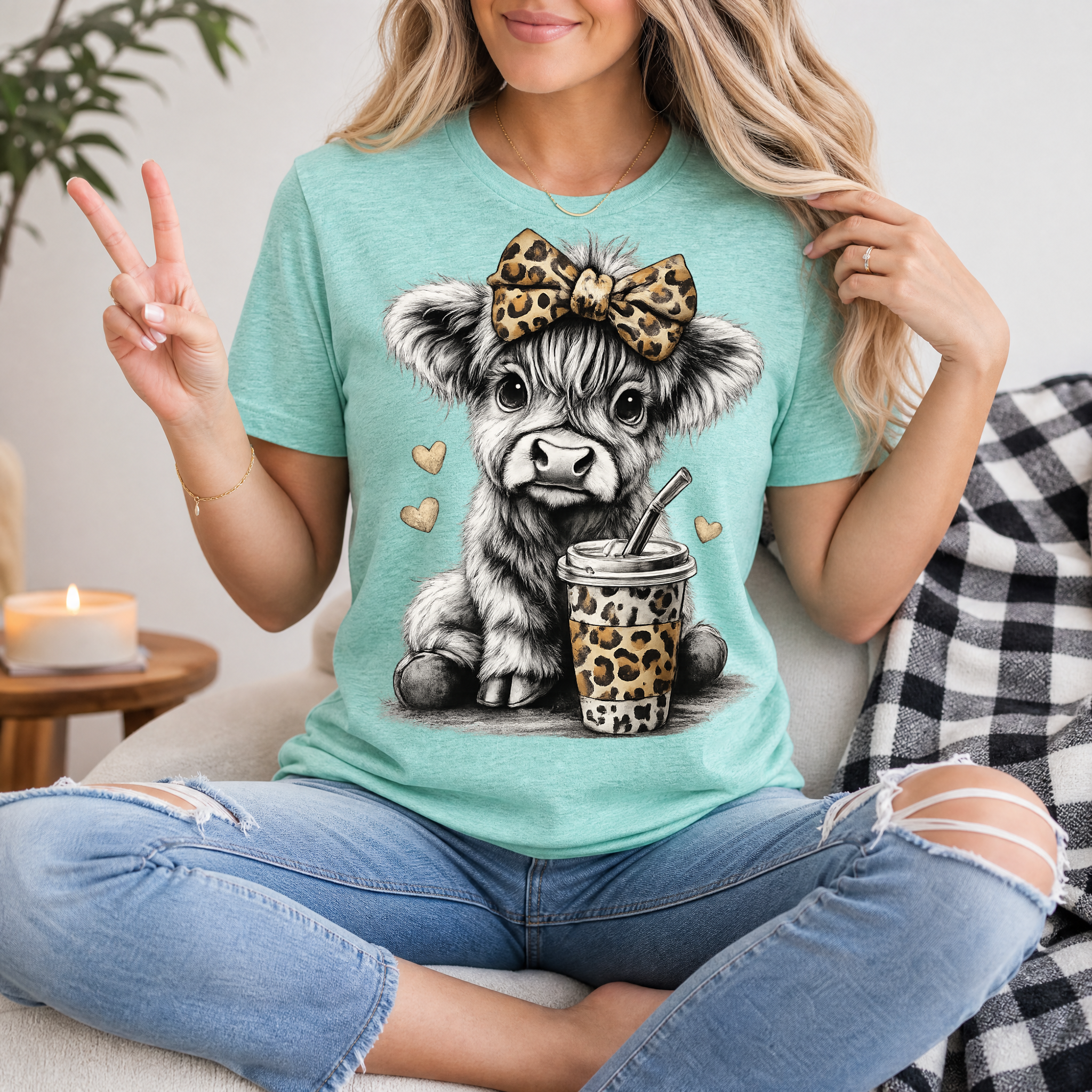 Leopard Highland Premium Graphic Tee