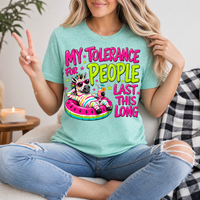 My Tolerance For People Premium Graphic Tee