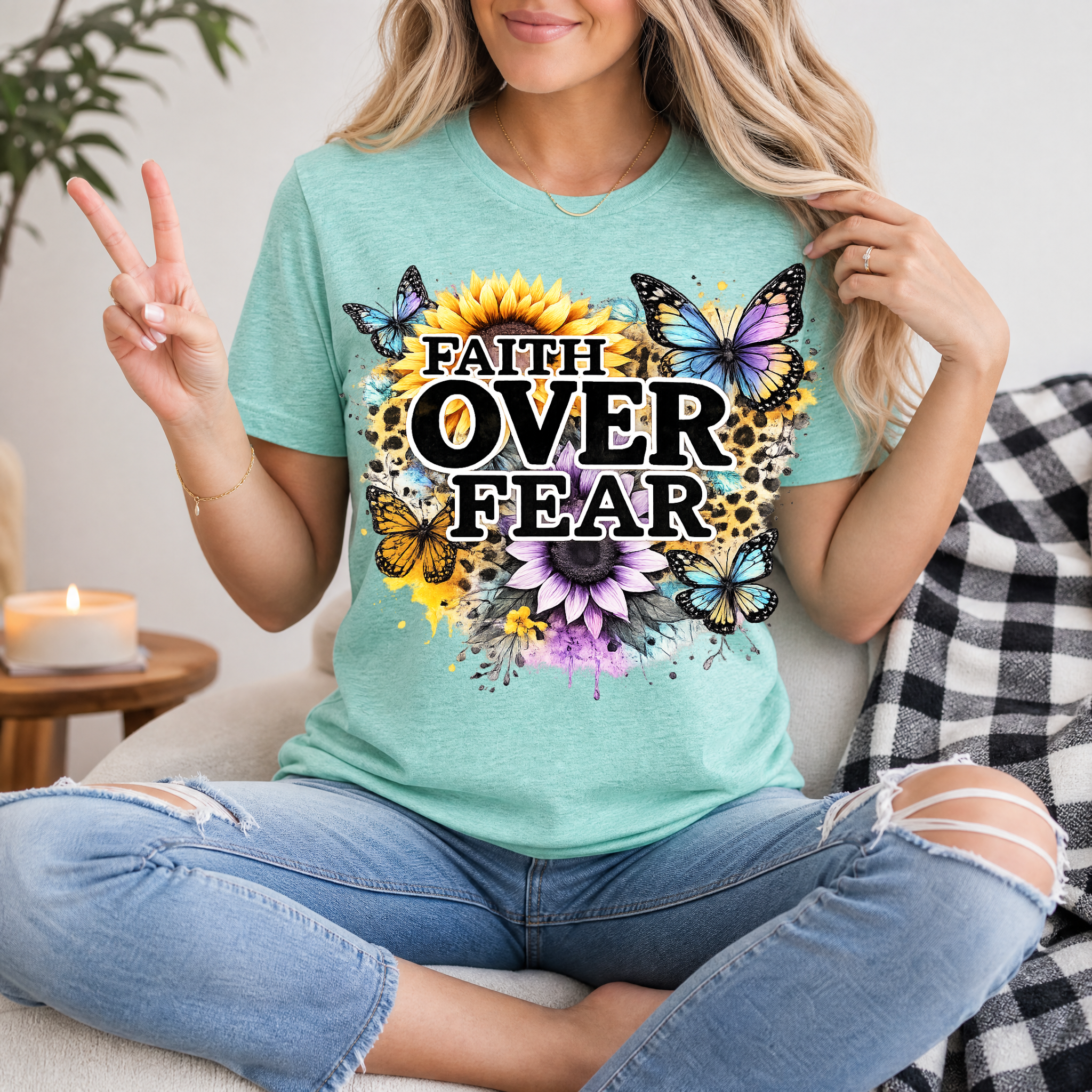 Faith Over Fear Premium Graphic Tee