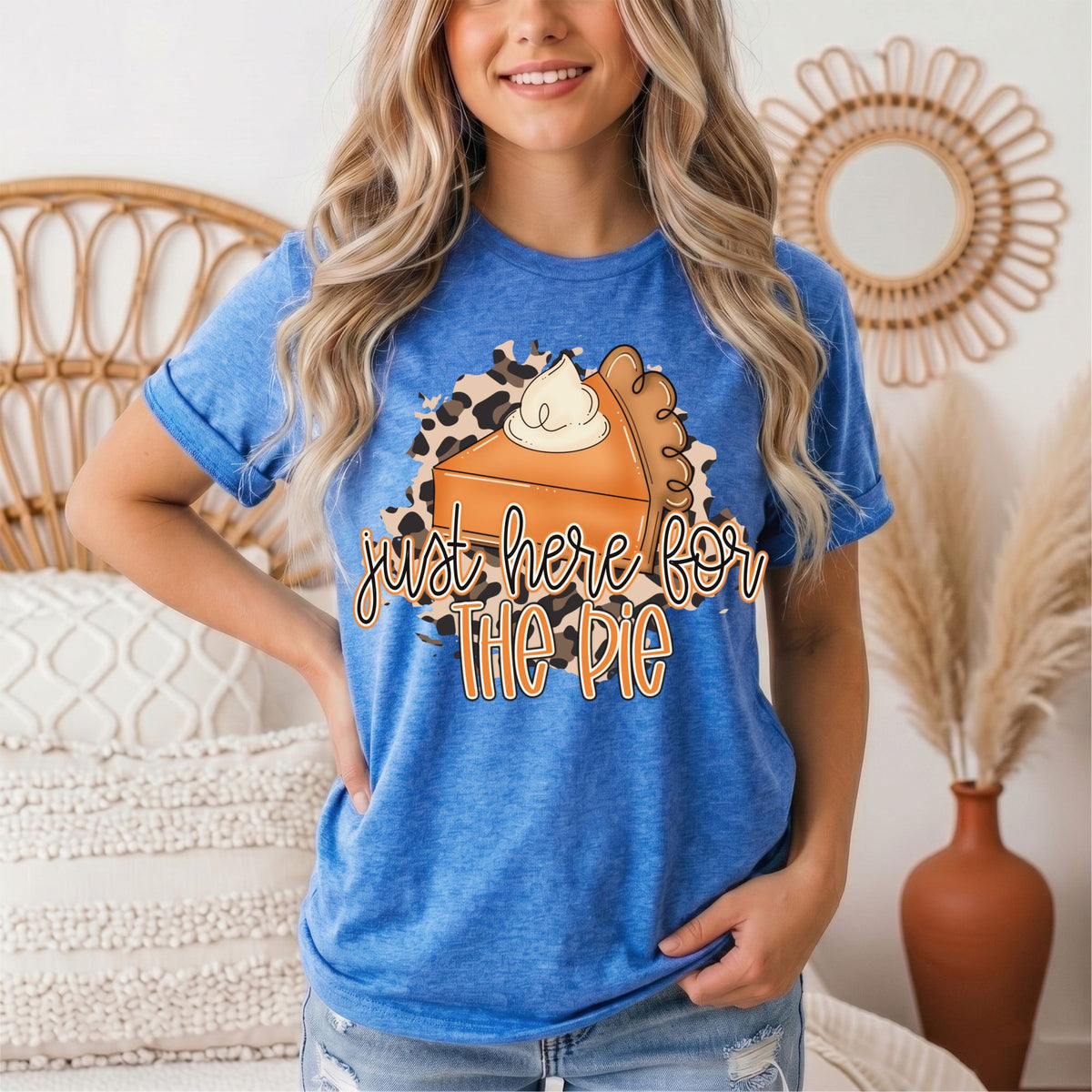 Just Here for the Pie Thanksgiving Graphic Tee