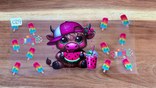 #29 Cow with popsicles
