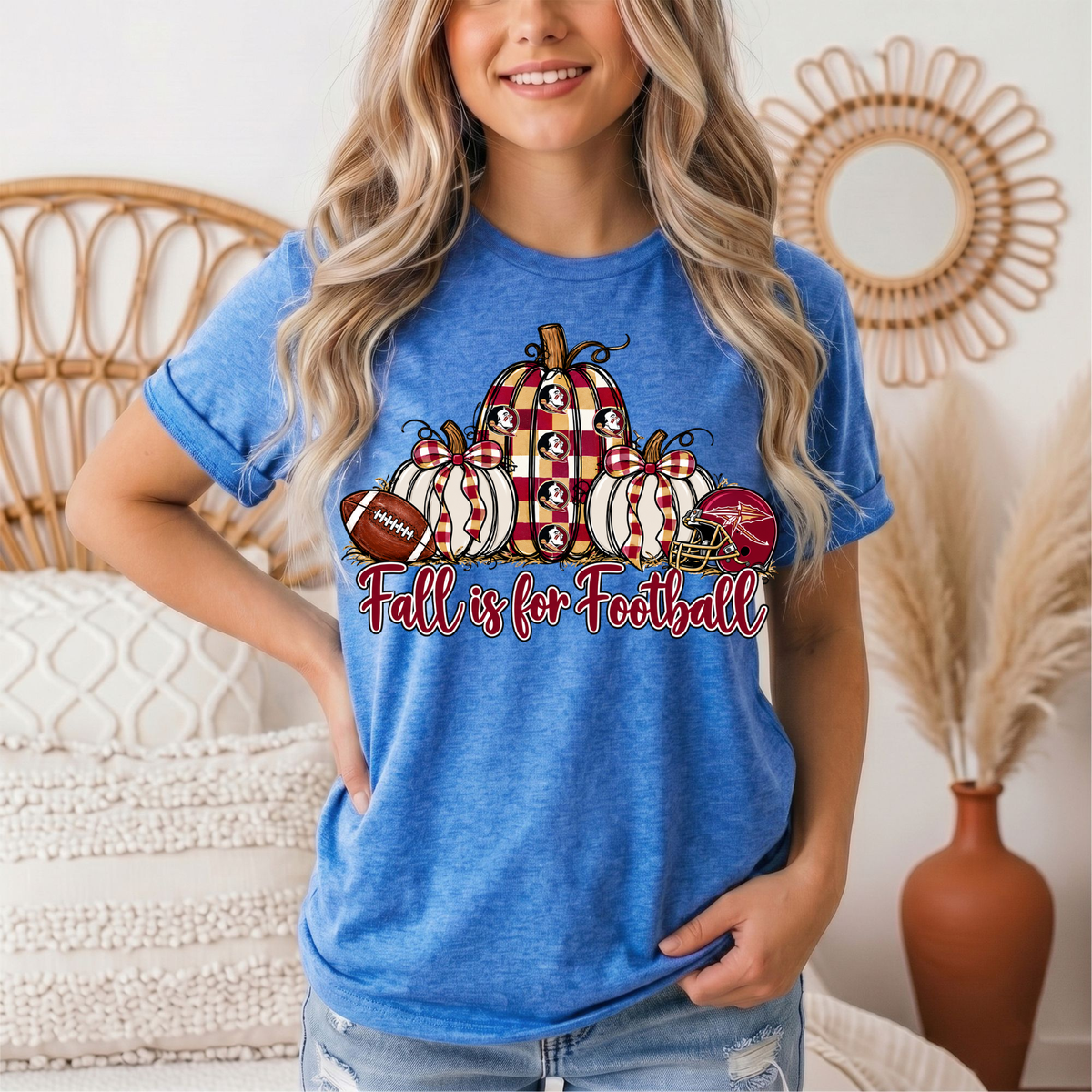 Fall Is For Football -Noles Premium Graphic Tee
