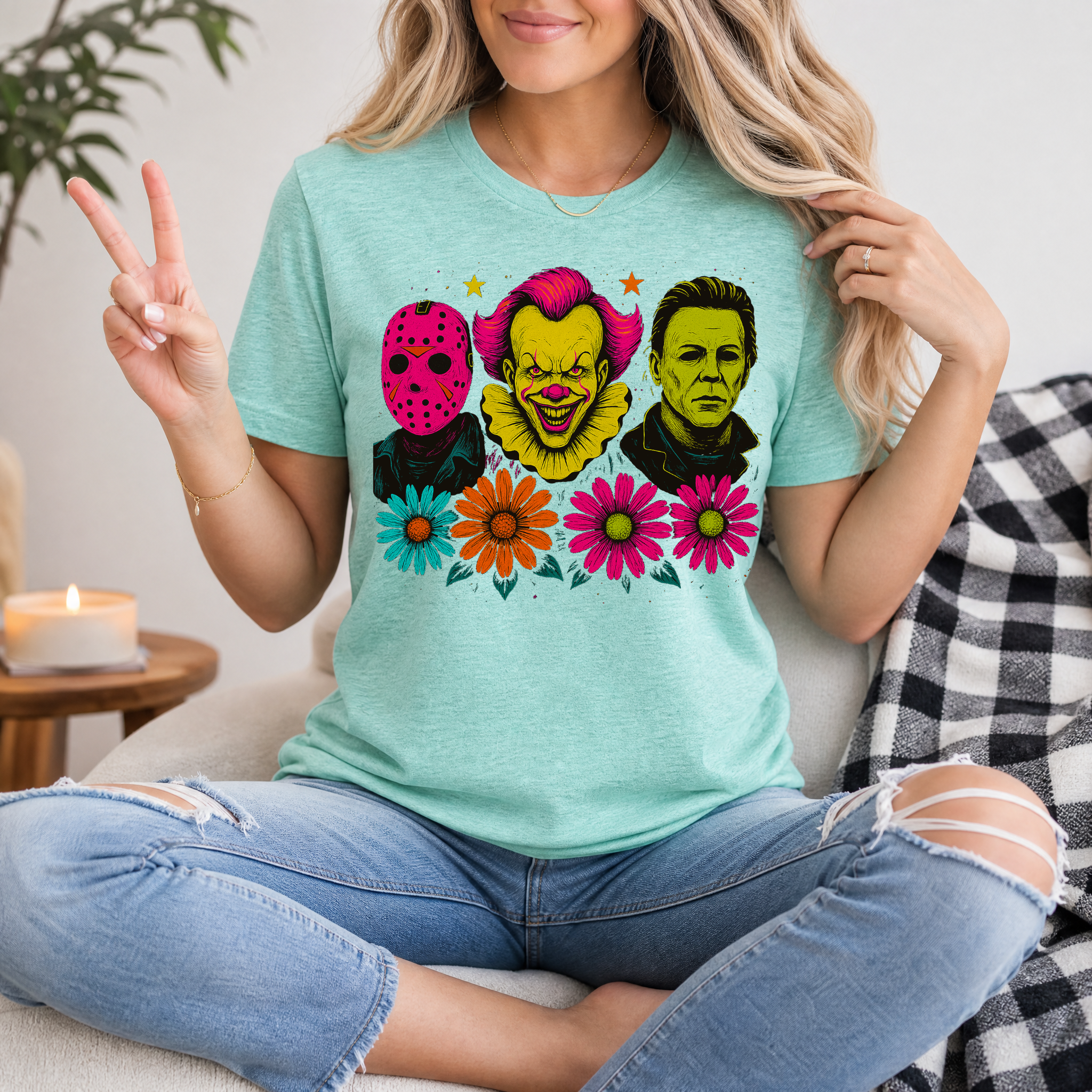 Neon Horror Premium Graphic Tee