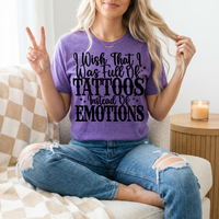 Tattoos Instead of Emotions Premium Graphic Tee