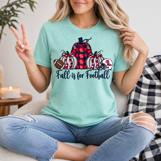 Fall Is For Football - Mississippi Premium Graphic Tee