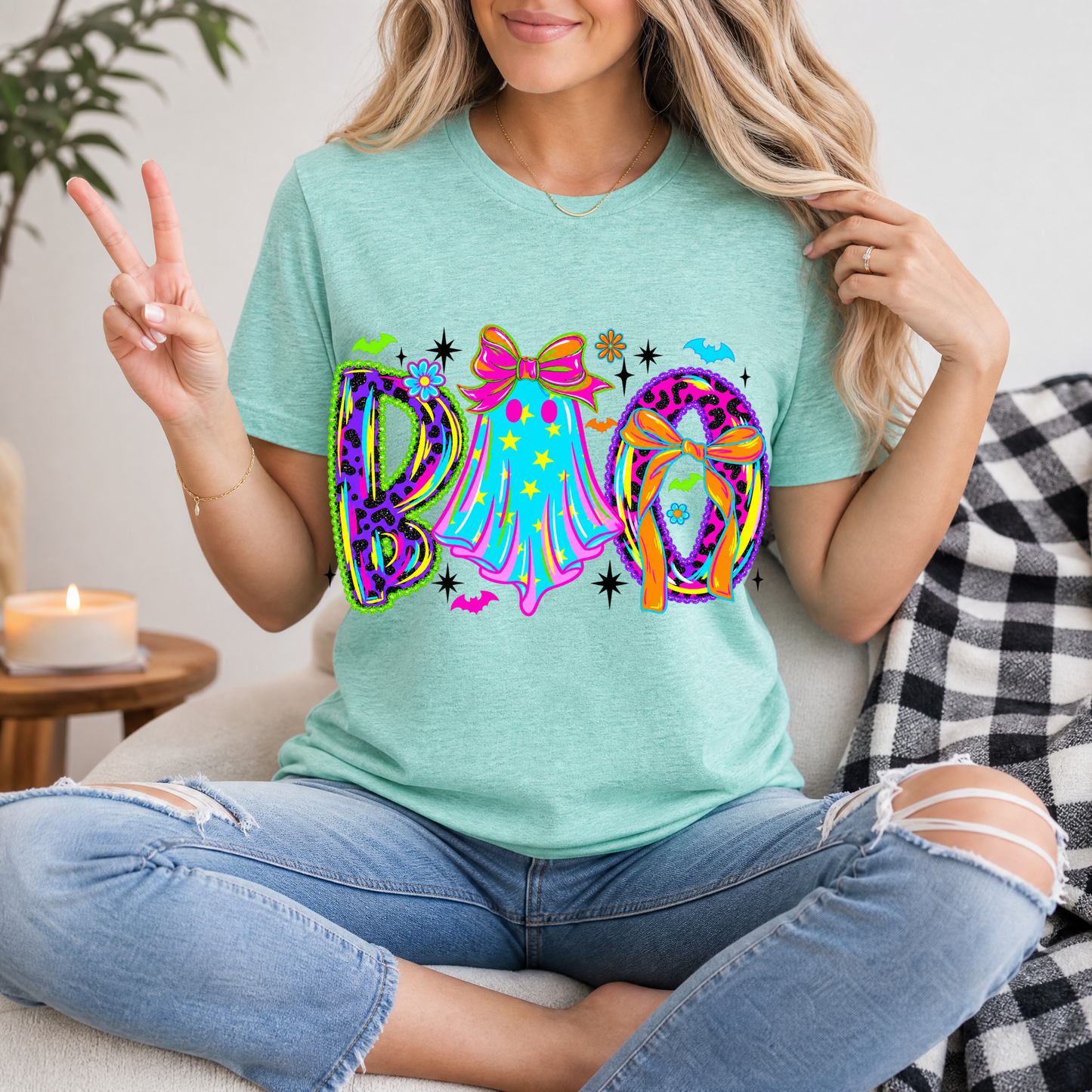 Neon BOO Premium Graphic Tee