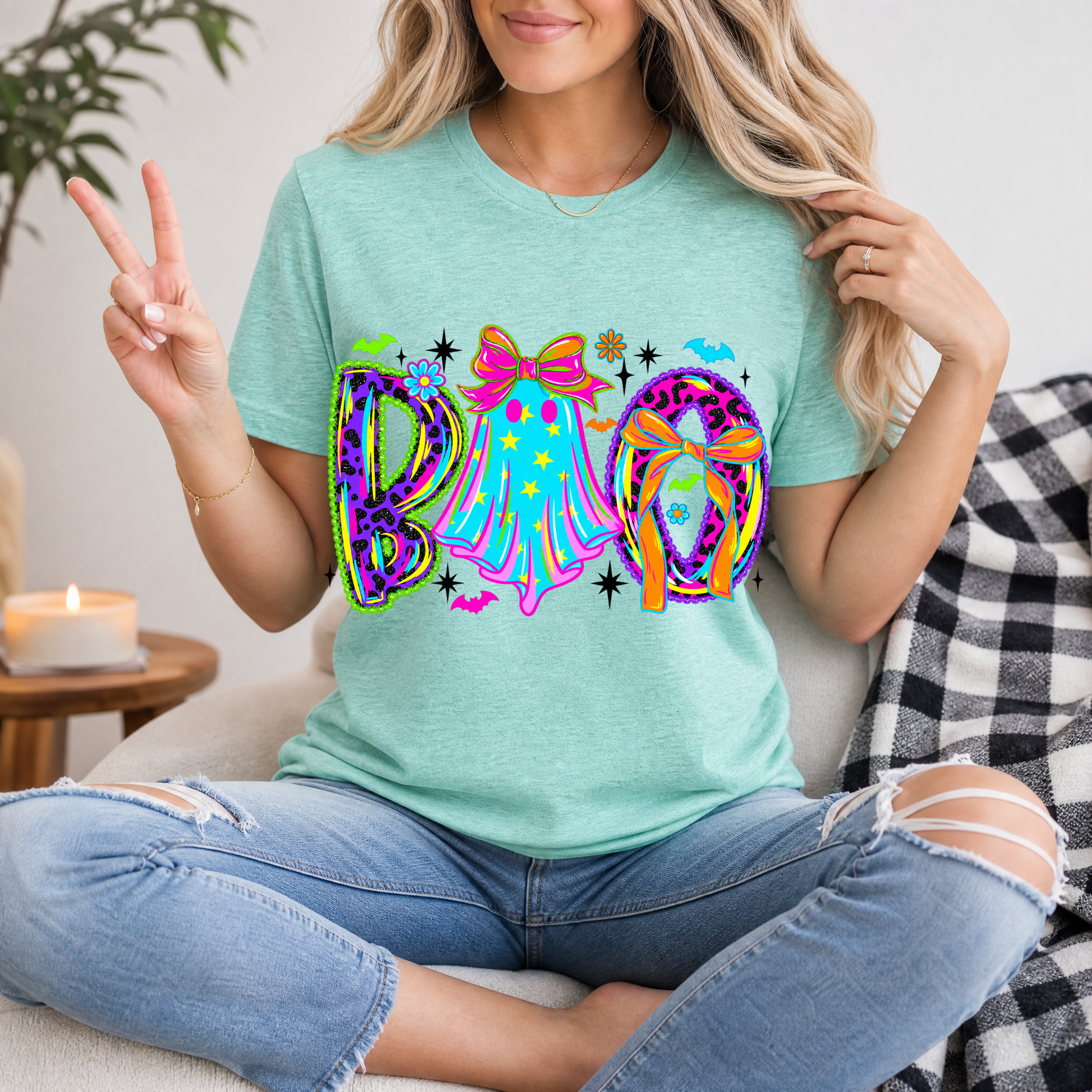 Neon BOO Premium Graphic Tee