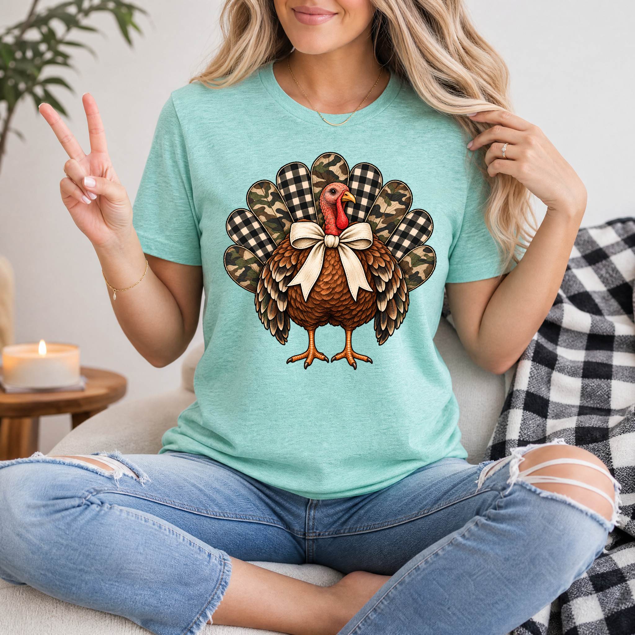 Camo Turkey Premium Graphic Tee