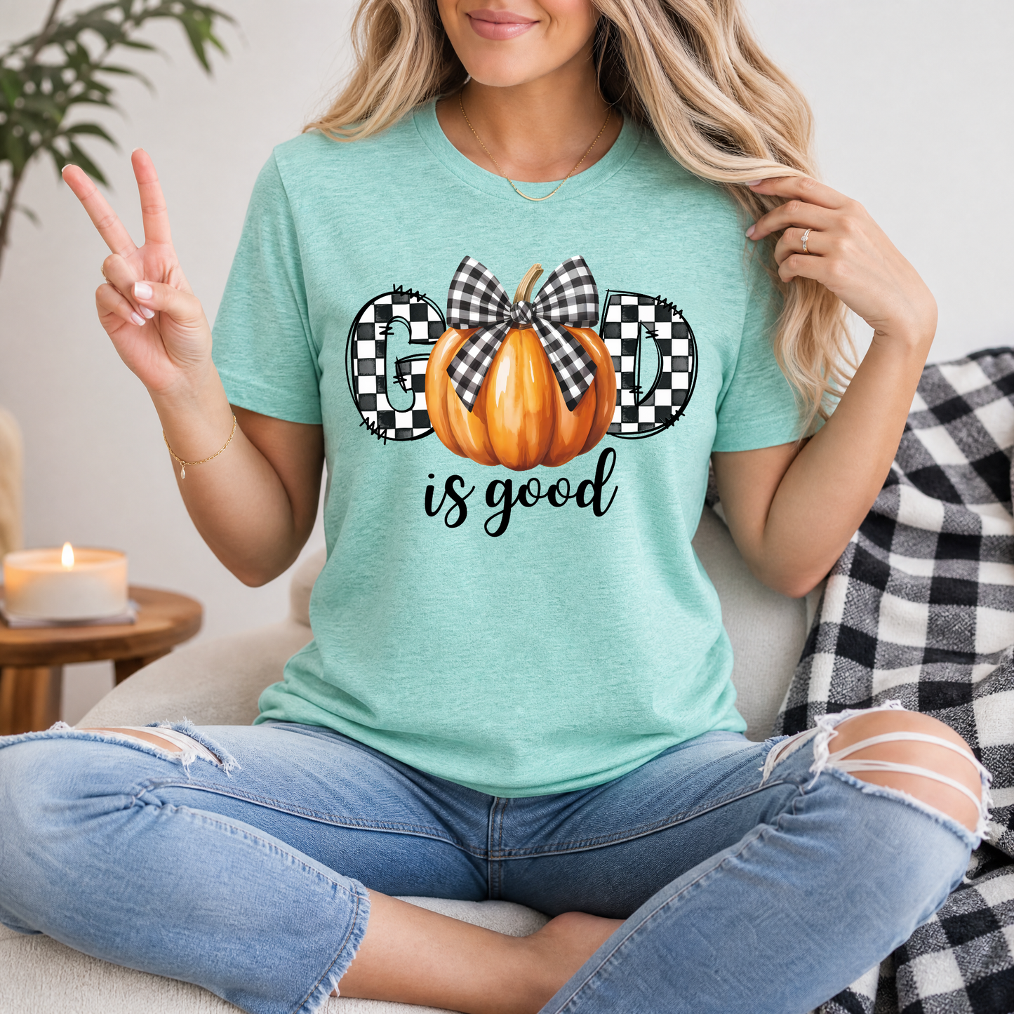 GOD is Good Pumpkin Premium Graphic Tee