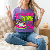 My Tolerance For People Premium Graphic Tee