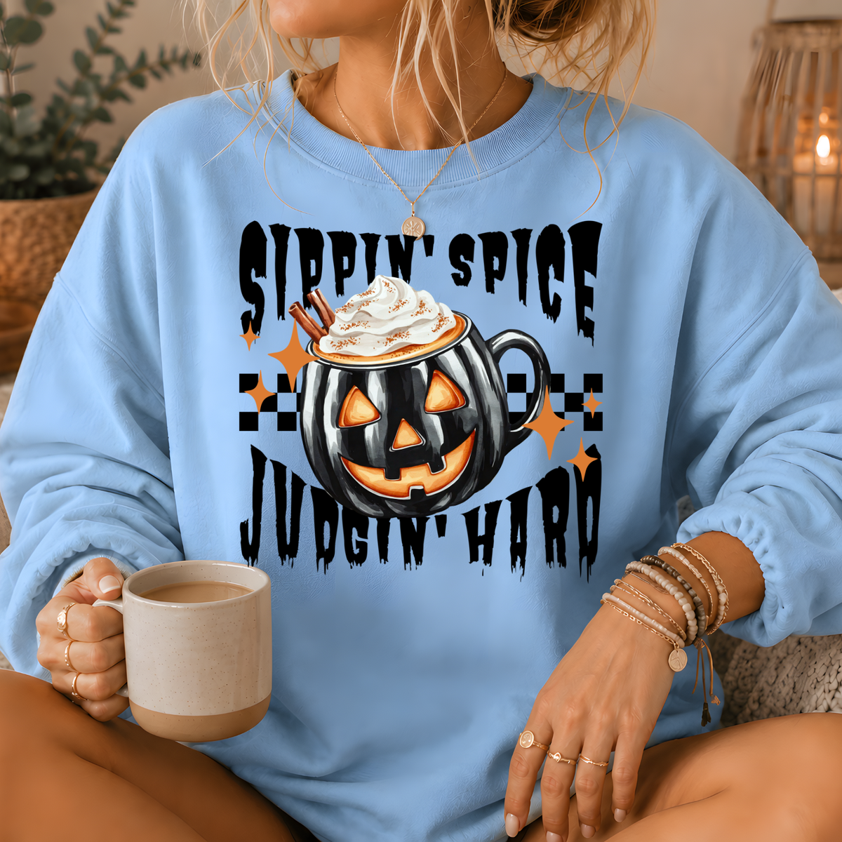 Sippin' Spice Premium Crewneck Sweatshirt