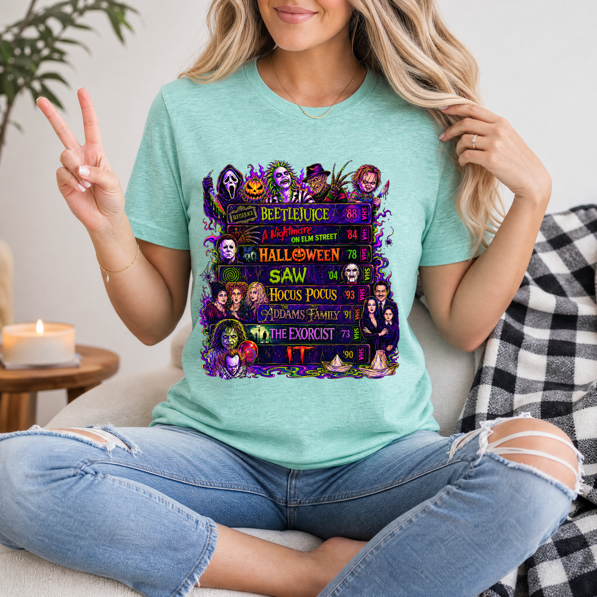 90's Halloween VHS Premium Graphic Tee