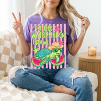 Watermelon Crawl Turtle Premium Graphic Tee