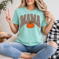 Gingham Mama Pumpkin Premium Graphic Tee