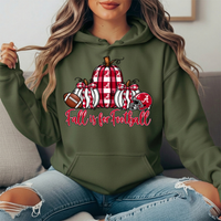 Alabama Crimson Tide Fall Is for Football Pumpkin Graphic Hoodie