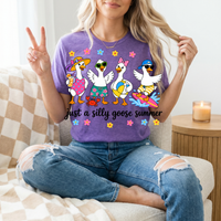 Just A Silly Goose Summer Premium Graphic Tee