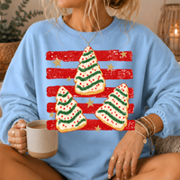 Christmas Tree Snack Cake Crewneck Sweatshirt