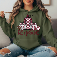 Mississippi State Fall Is for Football Pumpkin Graphic Hoodie