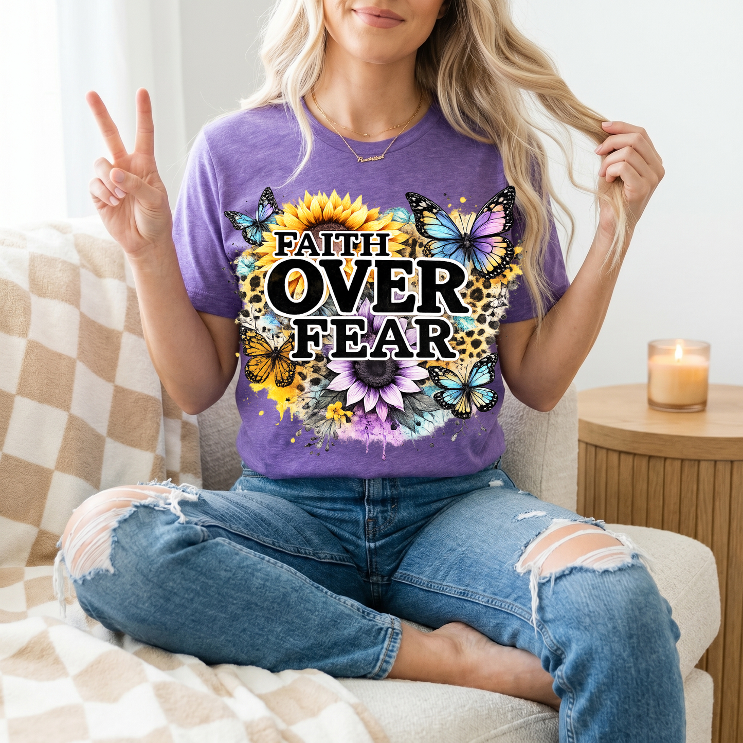 Faith Over Fear Premium Graphic Tee