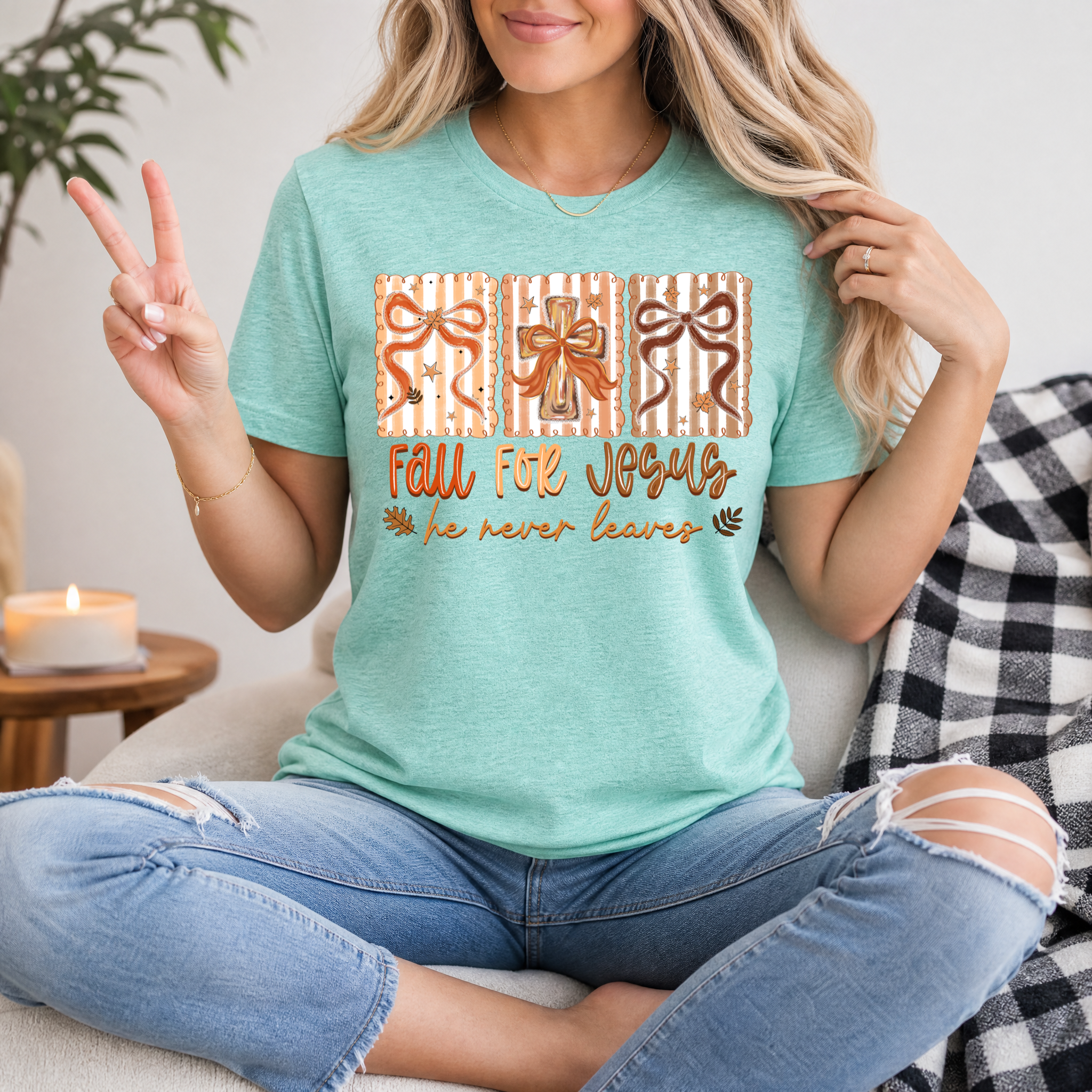 Fall for Jesus Premium Graphic Tee