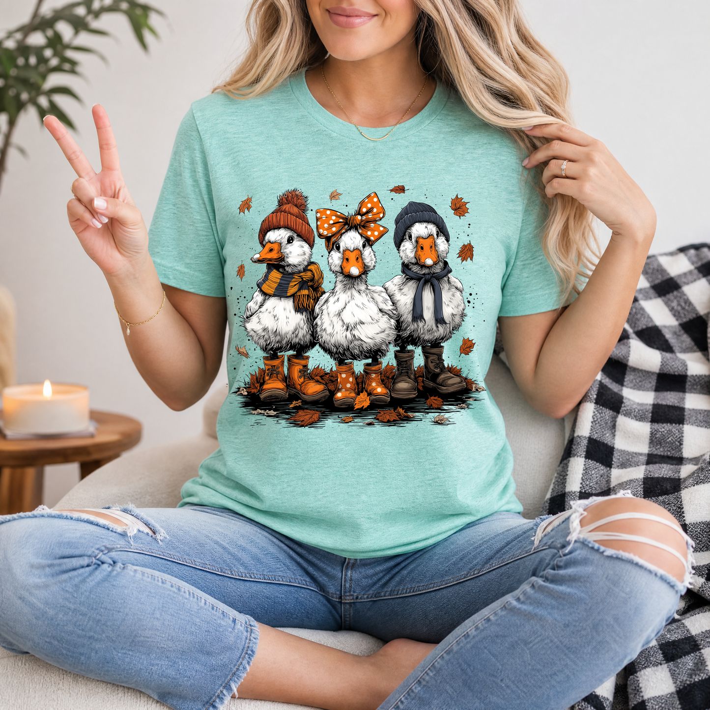 Autumn Duck Trio Premium Graphic Tee
