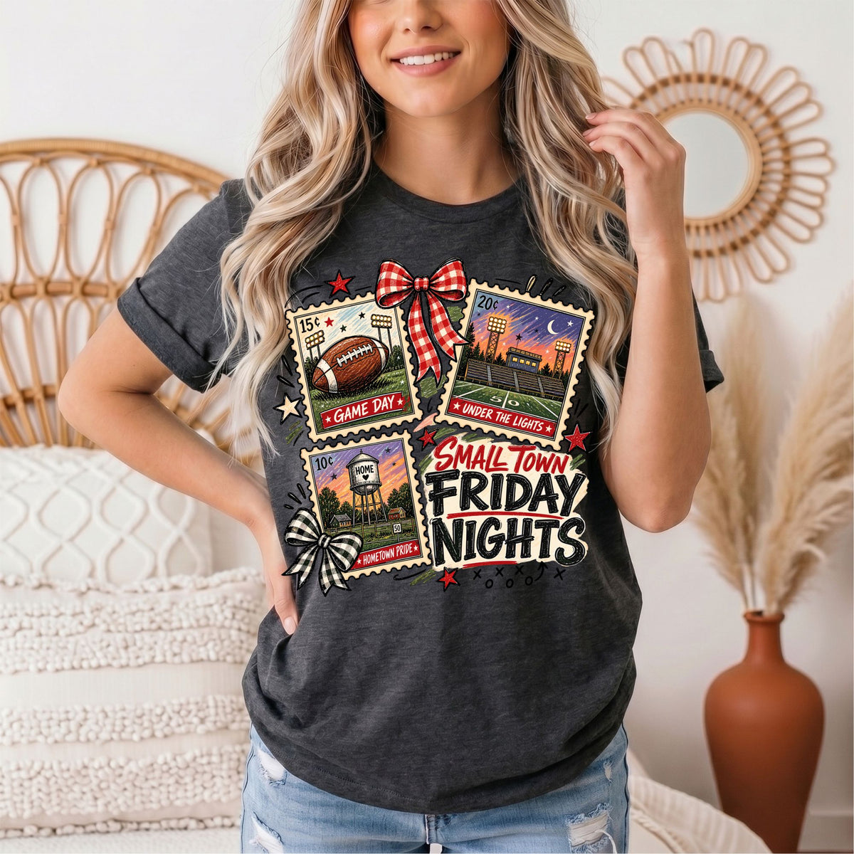 Small Town Friday Nights Football Graphic Tee