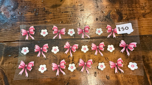 #850 40oz flowers and bows