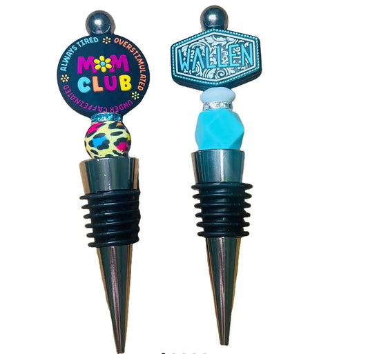 TIK-TOK Wine Stopper Customs/Live Claims🩷 K's Crafty Vibes Co.