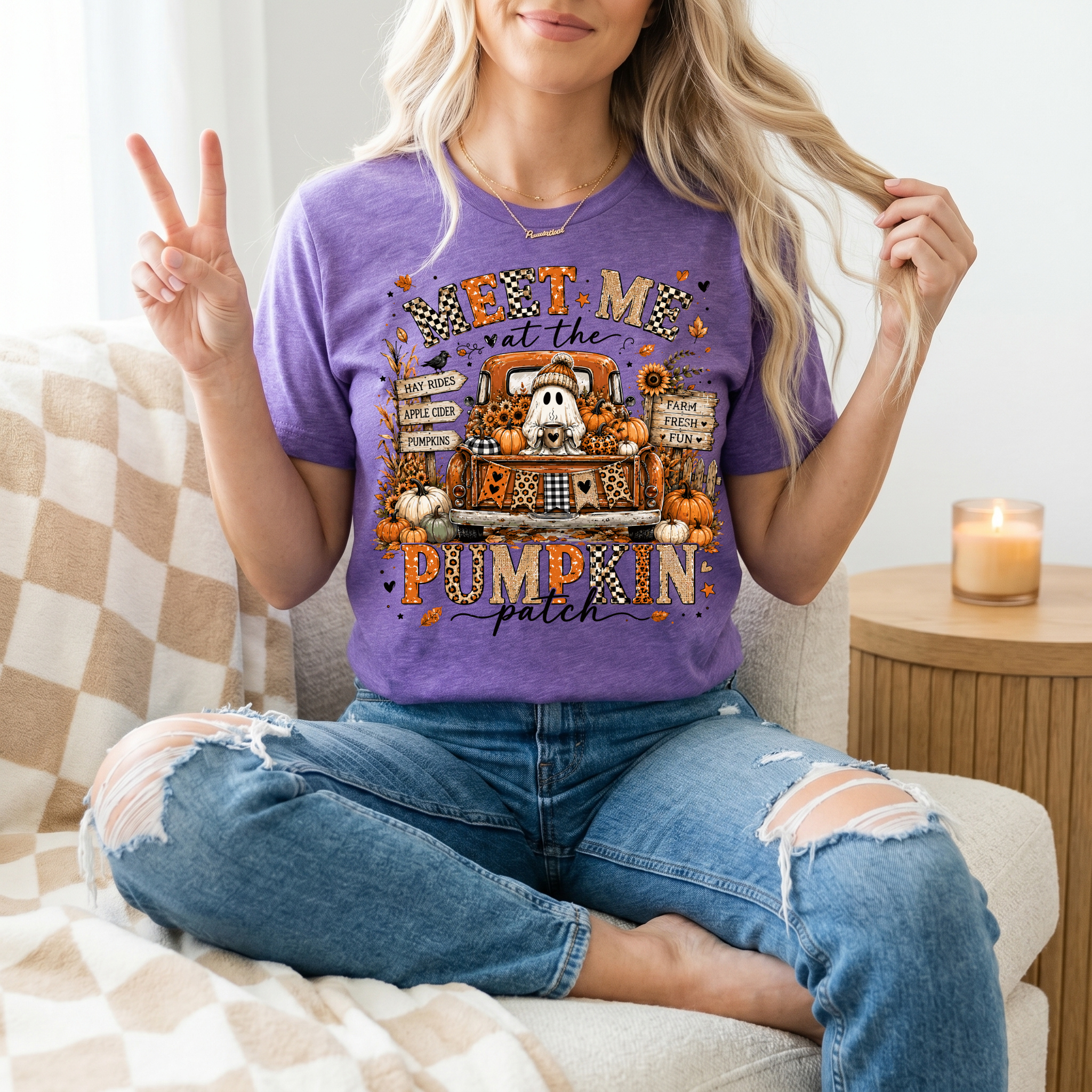 Pumpkin Patch Truck Premium Graphic Tee