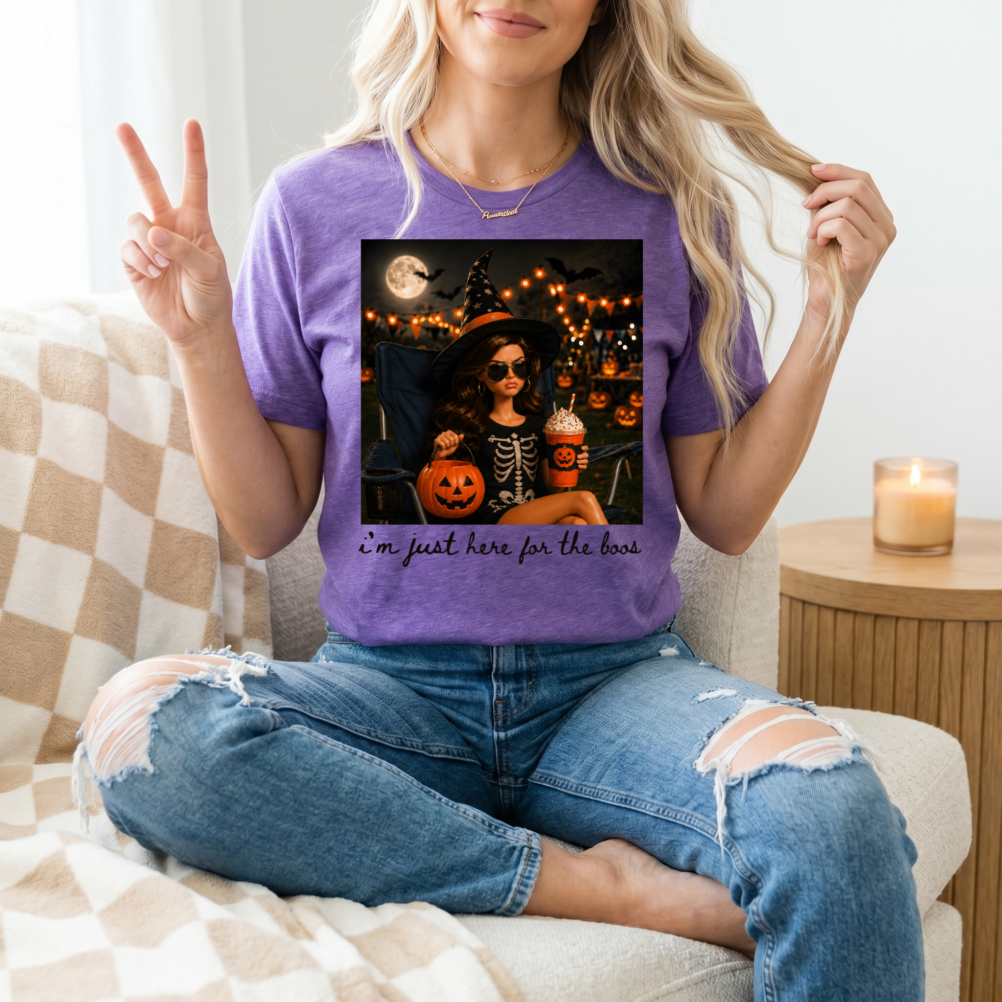 Just Here for the BOOS Premium Graphic Tee