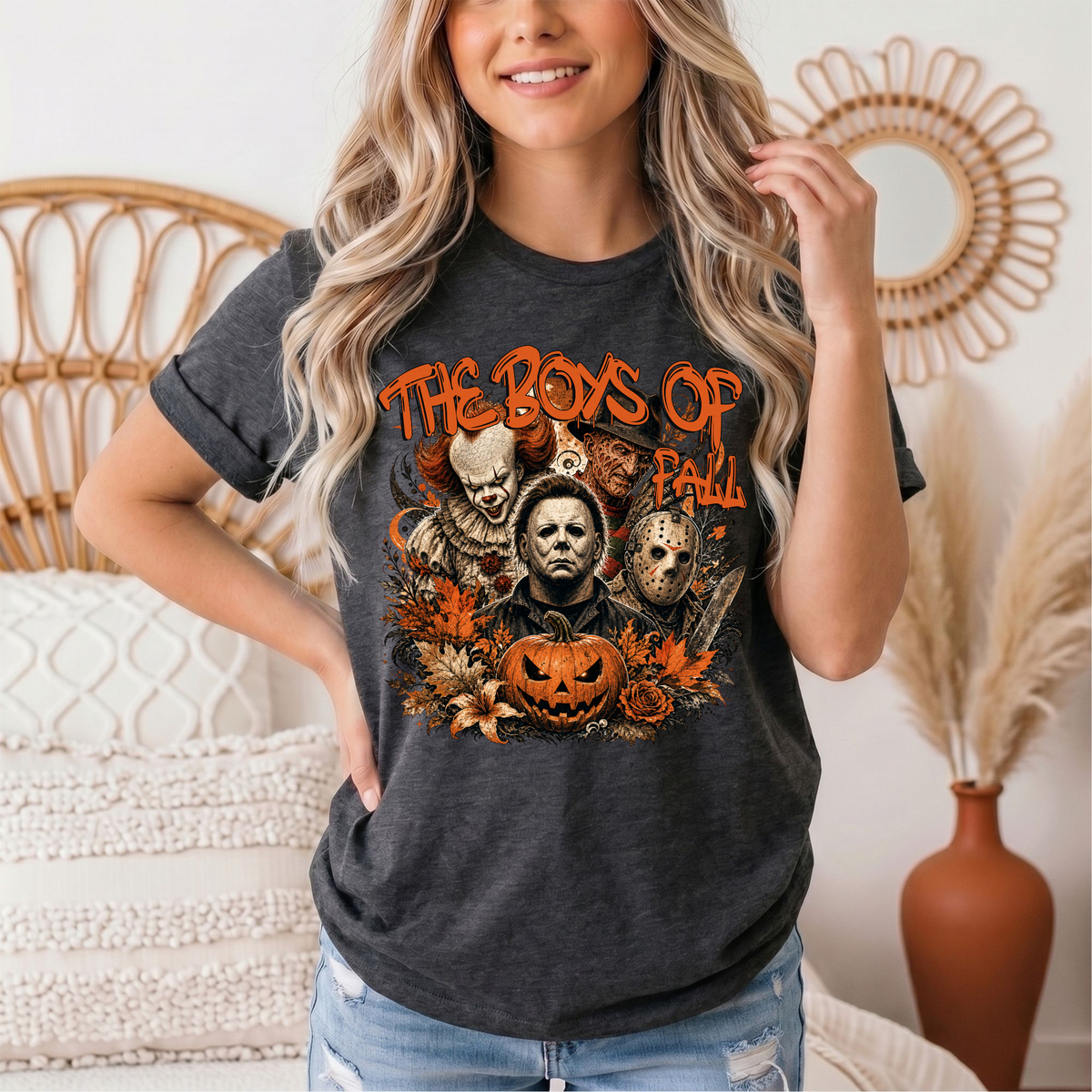 The Boys of Fall Horror Halloween Graphic Tee