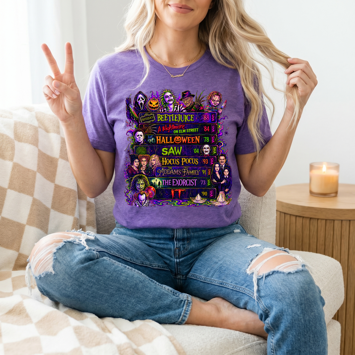 90's Halloween VHS Premium Graphic Tee