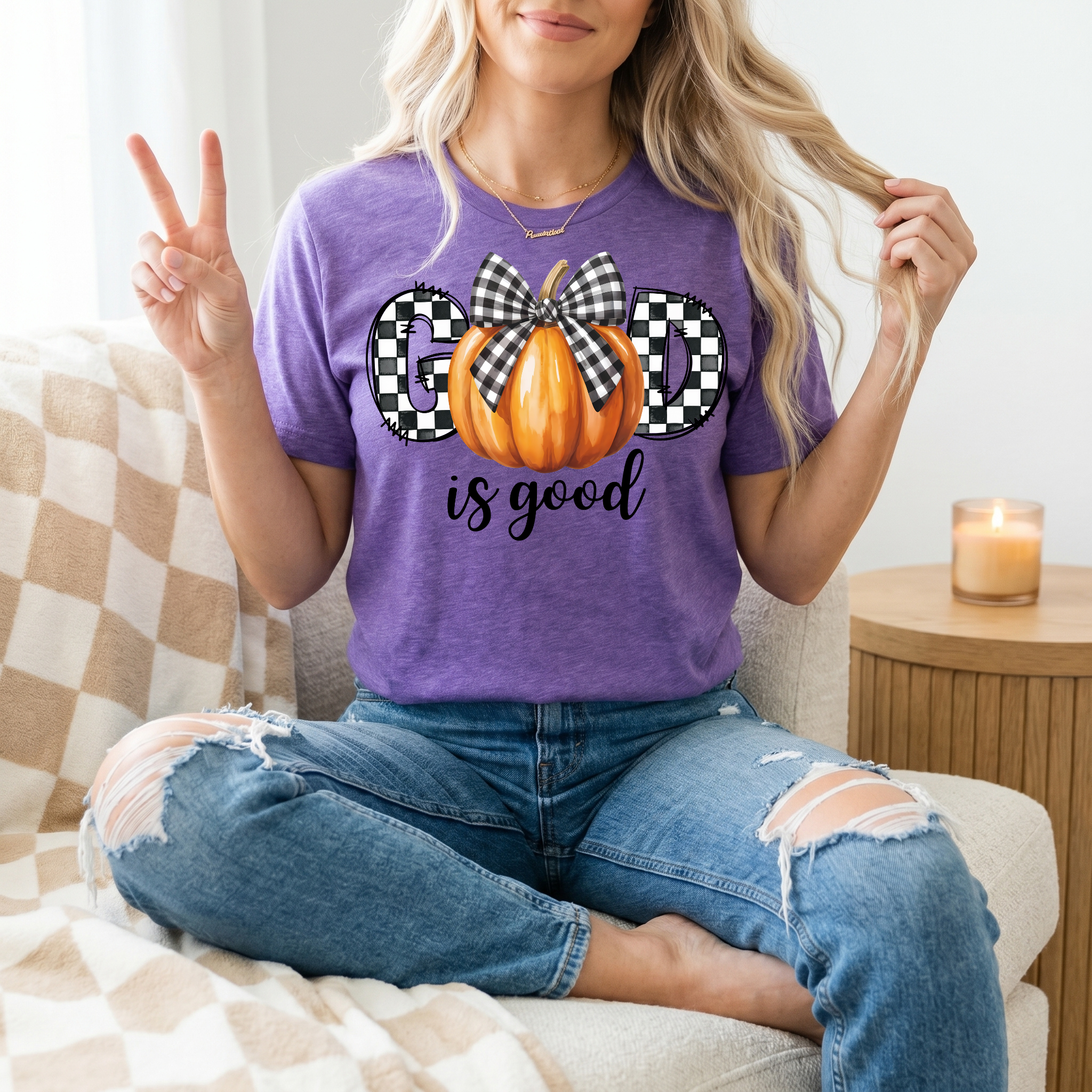 GOD is Good Pumpkin Premium Graphic Tee