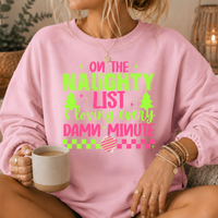 Naughty List Premium Crewneck Sweatshirt