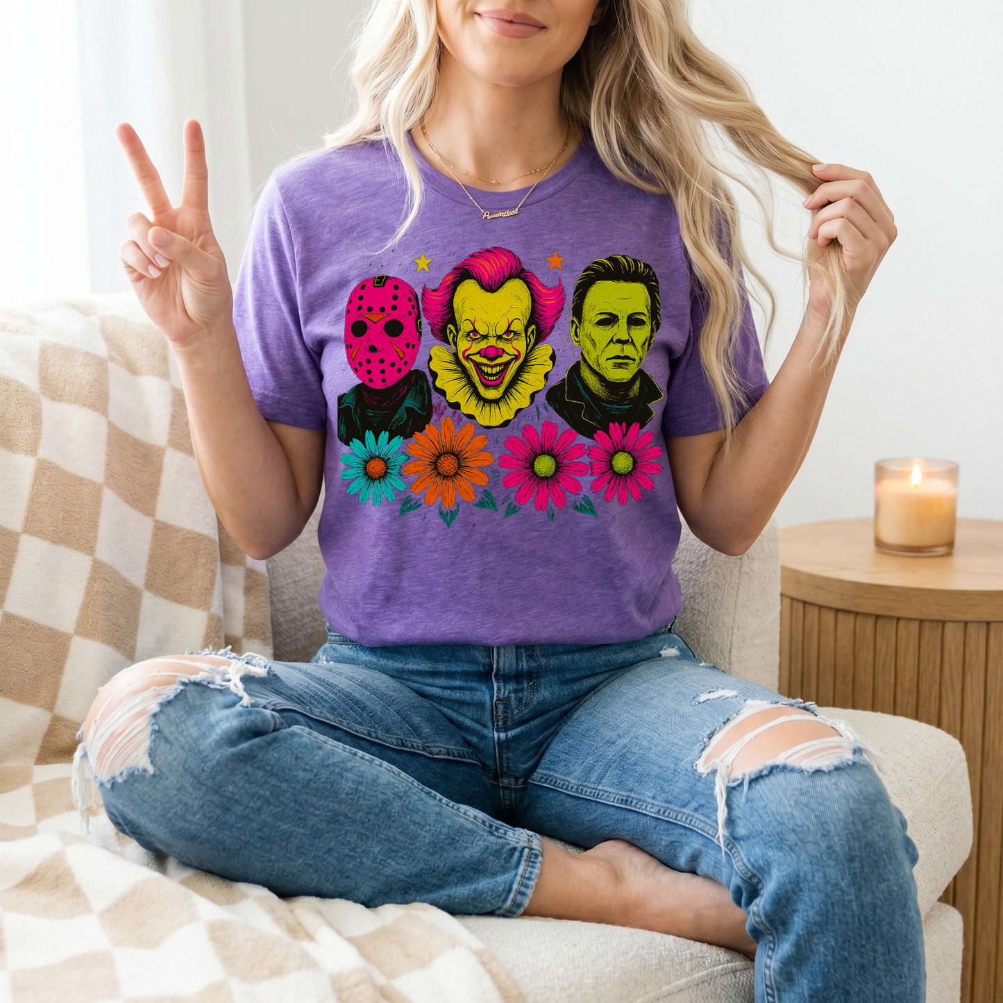 Neon Horror Premium Graphic Tee
