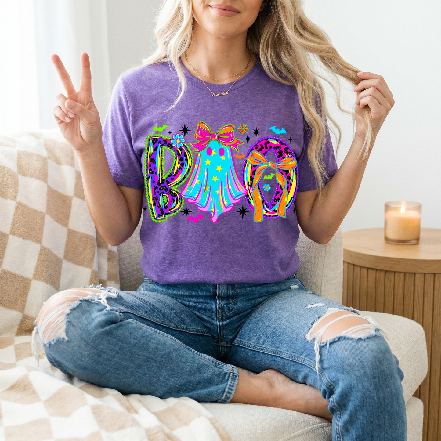 Neon BOO Premium Graphic Tee