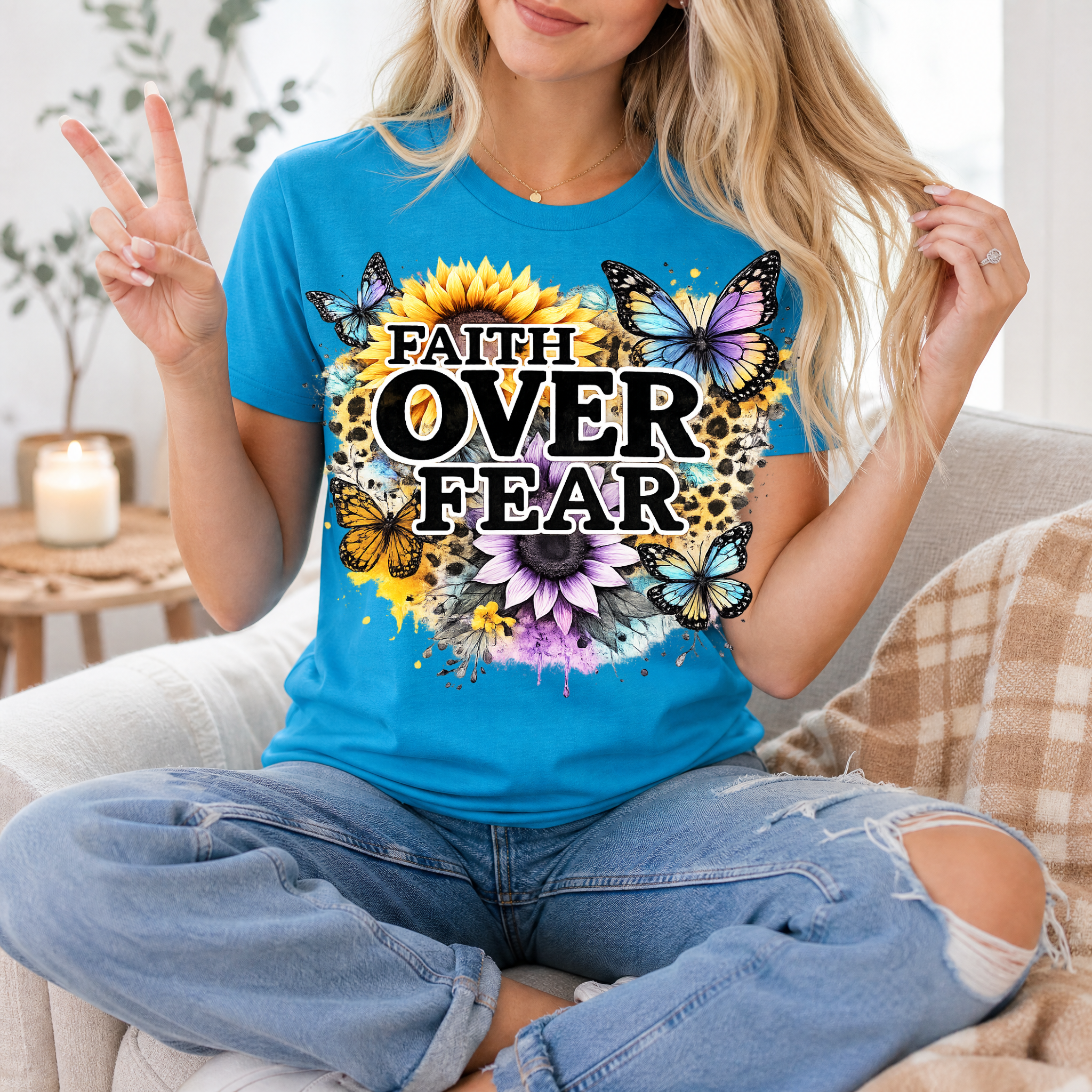 Faith Over Fear Premium Graphic Tee