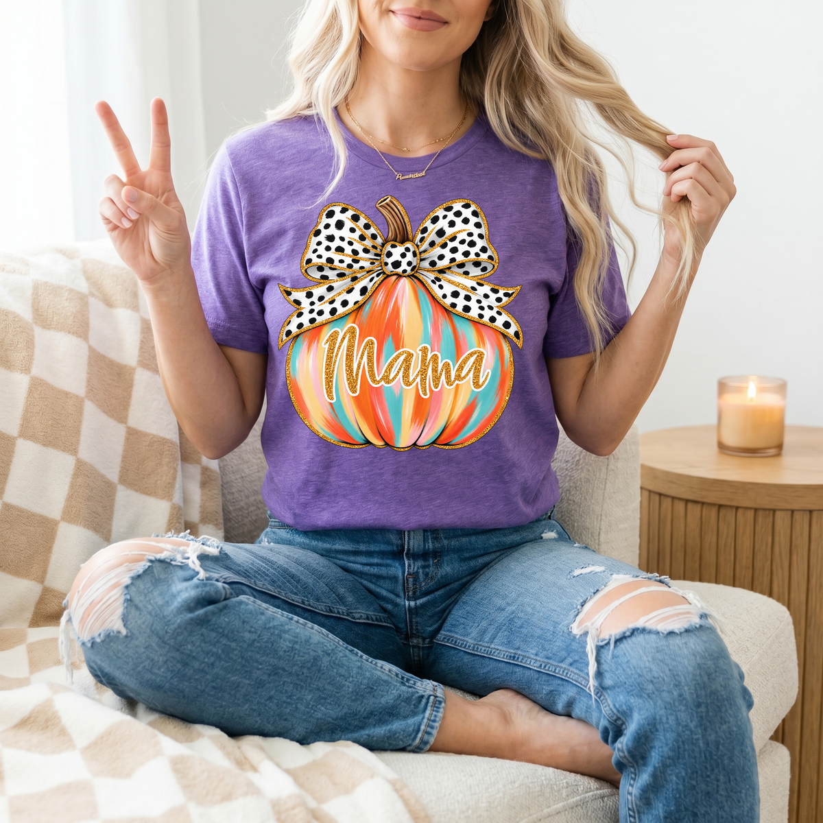 Mama Pumpkin Premium Graphic Tee