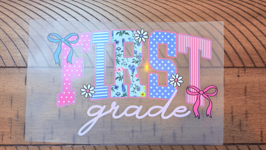 First grade pink & blue