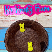 Silicone Focal Bead- Yellow peep K's Krafty Barn