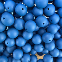 15mm Solid Silicone Beads- Royal Blue K's Krafty Barn