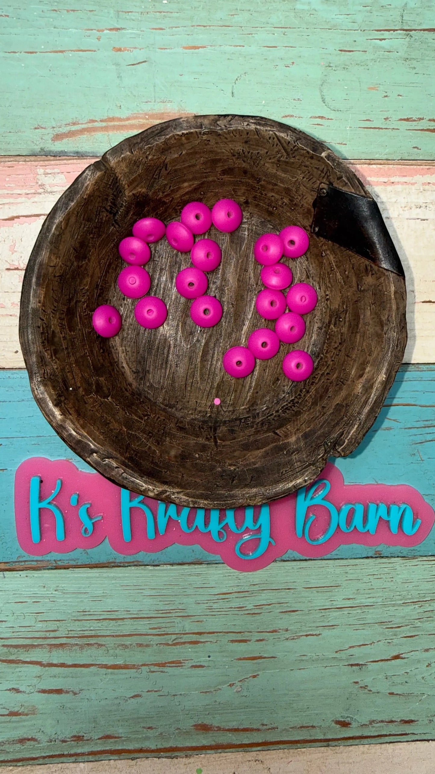 12mm Silicone Lentil spacers for beadable items-20pk K's Krafty Barn