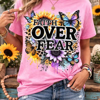 Faith Over Fear Christian Shirt | Inspirational Bible Verse T-Shirt K's Krafty Barn