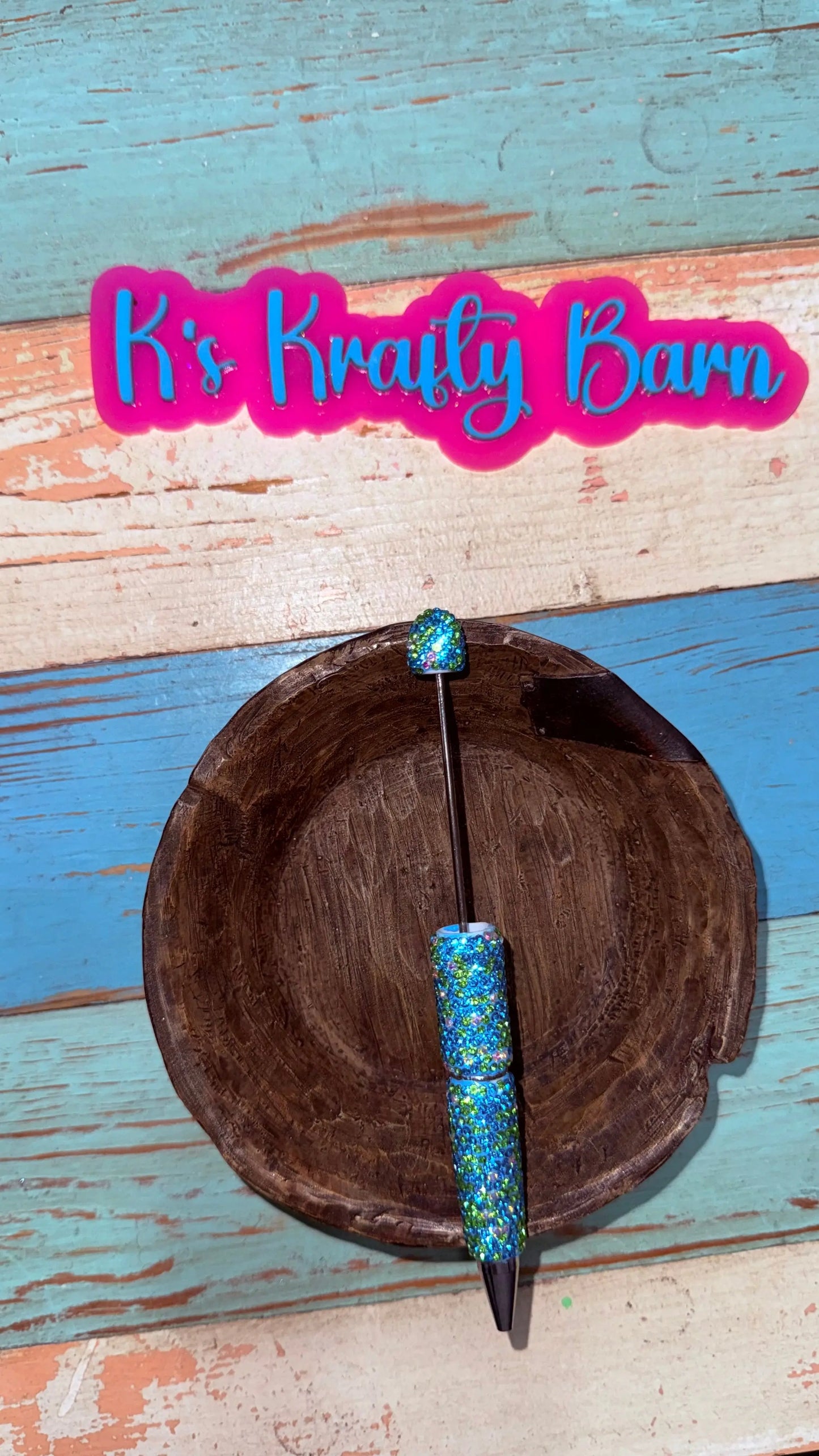 Beadable Pens-Rhinestone Super Blingy “Fancy” K's Krafty Barn