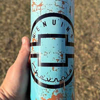 Teal Chevy- 20oz insulated K's Krafty Barn