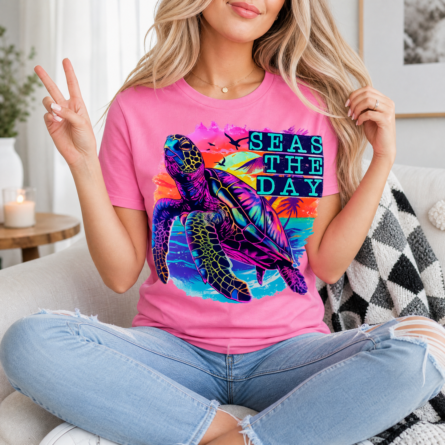 Seas The Day Premium Graphic Tee