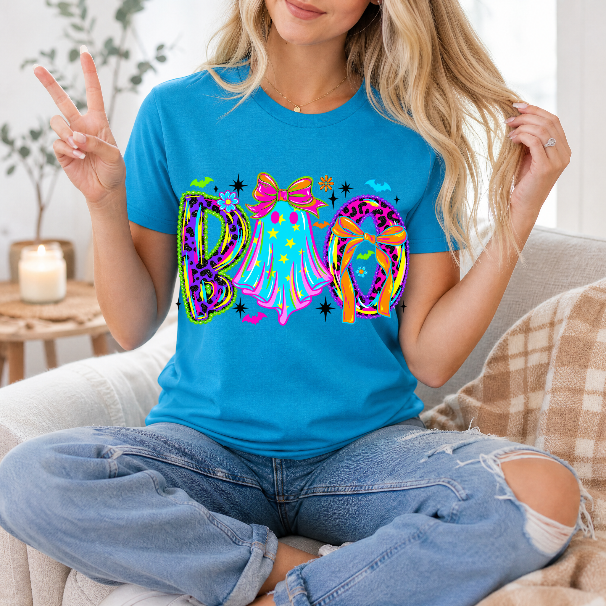 Neon BOO Premium Graphic Tee