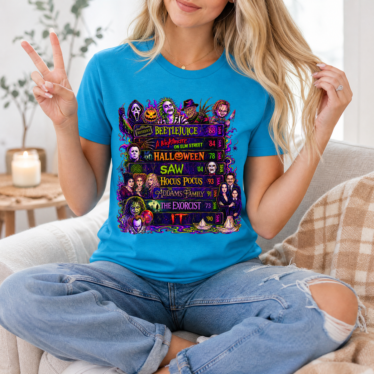 90's Halloween VHS Premium Graphic Tee